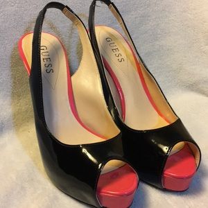 Guess Color Block Pumps Size 8 Medium